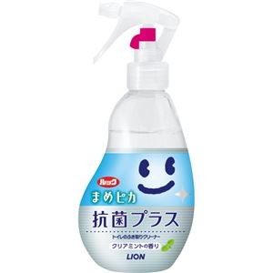 （まとめ）ライオン ルック まめピカ 抗菌プラストイレのふき取りクリーナー 本体 210ml TSHKR 1本 【×10セット】