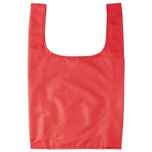 （まとめ）ジーナス ECO コンパクトマイバッグ M レッド 1枚 【×30セット】