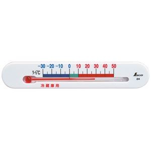 （まとめ）シンワ測定 冷蔵庫用温度計 マグネット付 72532 1個 【×30セット】