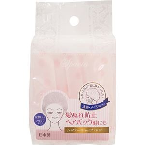 （まとめ）東和産業 SPAシャワーキャップ 水玉 1個 【×30セット】