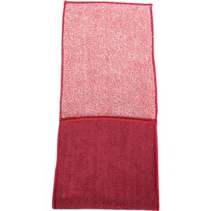 （まとめ）国産ポケット付きハンカチ レッド 1枚 【×50セット】
