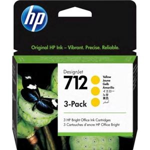 HP712インクカートリッジ イエロー 29ml 1個 【×3個セット】 3ED79A