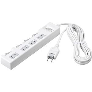 バッファロー（サプライ） 2ピン式電源タップ 集中＆個別スイッチ/4個口/3.0m ホワイト BTWSWJT2430WH