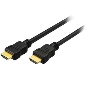 【訳あり・在庫処分】グリーンハウス 4K2K対応 3重シールド 金メッキプラグ採用 HDMIケーブル 1m ブラック GH-DHD10BK
