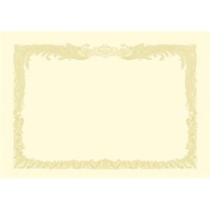 【訳あり・在庫処分】（まとめ） OA賞状用紙 クリーム賞状用紙・縦書き 10-1157 100枚入 【×2セット】