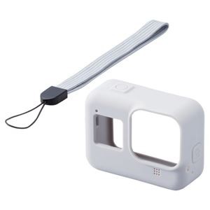 エレコム アクションカメラ用アクセサリ/シリコンケース/GoPro HERO8 Black/ライトグレー AC-GP8BSSCGY