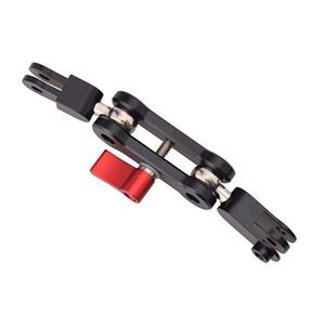 エツミ GoPro対応アルミアジャスタブルアームB ブラック/レッド VE-2247