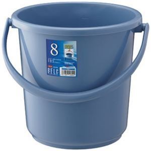 （まとめ）リス ベルクバケツ 8LSB 本体 ブルー GBEC185【×10セット】