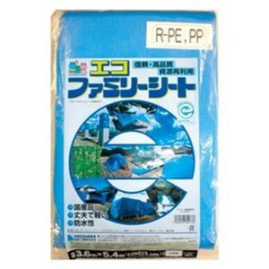 （まとめ）萩原工業 エコファミリーシート#3000 3.6m×5.4m【×3セット】