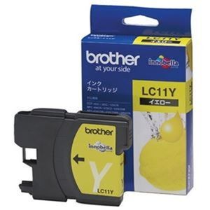 （まとめ）ブラザー インクカートリッジ LC11Y イエロー【×3セット】
