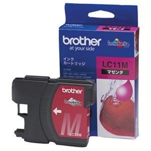 （まとめ）ブラザー インクカートリッジ LC11M マゼンタ【×3セット】