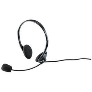 （まとめ）ナカバヤシ 両耳用ヘッドセット・MHM‐S24BK【×10セット】