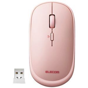 （まとめ）エレコム 薄型無線マウス ピンク M-TM10DBPN【×5セット】