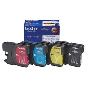 （まとめ）ブラザー インクカートリッジ LC11‐4PK【×3セット】