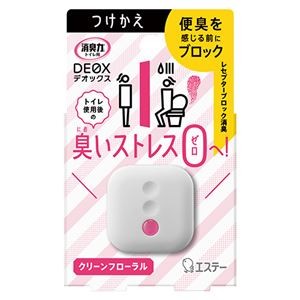 （まとめ） エステー 消臭力DEOX トイレ用 つけ替え用 クリーンフローラル 置き型タイプ 【×10セット】