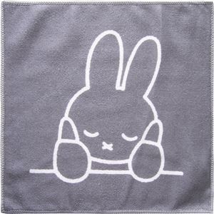 （まとめ） Dick Bruna マイクロファイバーふきん 約30×30cm ほおづえミッフィー 【×5セット】