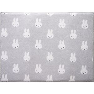 （まとめ） Dick Bruna 吸水水切りマット 約30×40cm 顔だけミッフィー 【×5セット】