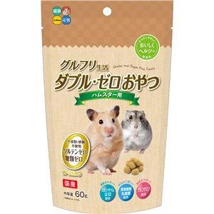 （まとめ）グルフリ生活ダブル・ゼロおやつ ハムスター用 60g （ペット用品）【×10セット】【代引不可】