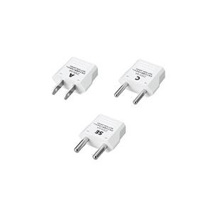 (まとめ）YAZAWA 海外用電源プラグ3セットKPS3【×5セット】