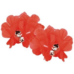 （まとめ） はなのうでわ 小 鈴付 赤 （×20セット）