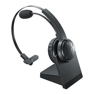 サンワサプライ クレードル付きBluetoothヘッドセット（通話用ノイズキャンセル機能搭載） MM-BTMH59BK