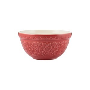 【メイソンキャッシュ】 陶製 インザフォレスト ミキシングボウル RED【ハリネズミ 21cm】 電子レンジ 食洗器対可 〔キッチン 台所〕