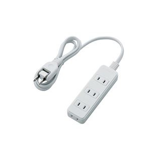 【5個セット】 エレコム スイングプラグタップ/4個口/1m/ホワイト T-S02N-2410WHX5