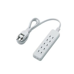 【5個セット】 エレコム スイングプラグタップ/6個口/1m/ホワイト T-S02N-2610WHX5