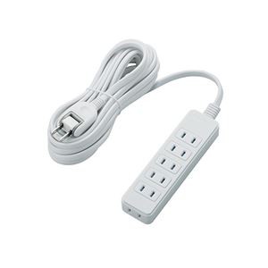 【5個セット】 エレコム シャッタータップ/6個口/5m/ホワイト T-ST02N-2650WHX5