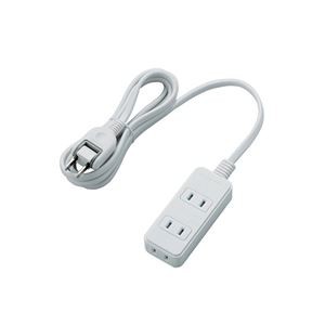 【5個セット】 エレコム シャッタータップ/3個口/2m/ホワイト T-ST02N-2320WHX5