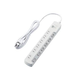 【5個セット】 エレコム 雷ガードタップ/個別スイッチ/6個口/2.5m/ホワイト T-K5A-2625WHX5