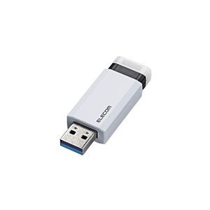 【5個セット】 エレコム USBメモリー/USB3.1（Gen1）対応/ノック式/オートリターン機能付/64GB/ホワイト MF-PKU3064GWHX5