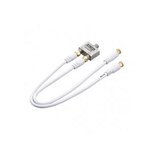 【5個セット】 YAZAWA アンテナ分波器 ケーブル 30cm SV/WH ATS48S302X5