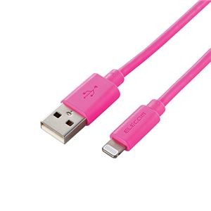 【5個セット】エレコム Lightningケーブル/スタンダード/2.0m/ピンク MPA-UAL20PNX5