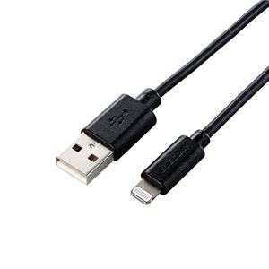 【5個セット】エレコム Lightningケーブル/スタンダード/1.0m/ブラック MPA-UAL10BKX5