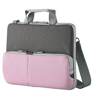 エレコム パソコンケース タブレットケース 肩掛けバッグ ショルダーベルト付き 撥水 ネームタグ 11.6インチ ピンク BM-IBHPTS11PN