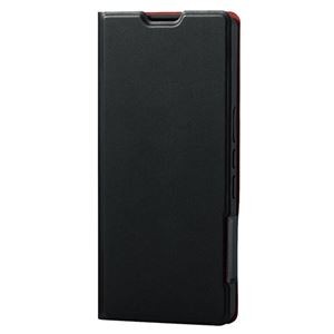 エレコム AQUOS zero6 ケース カバー レザー 手帳 フラップ 薄型 軽量 マグネット ブラック PM-S214PLFUBK