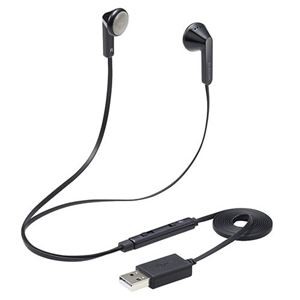 エレコム イヤホン インナーイヤー USB 両耳 セミオープン ミュートスイッチ付き インラインコントローラー ブラック PS4/5 NINTENDO SWITCH HS-EP19UBK