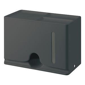 【5個セット】エレコム マスク用抗菌収納ボックス/ブラック IPM-MKBOXBKX5