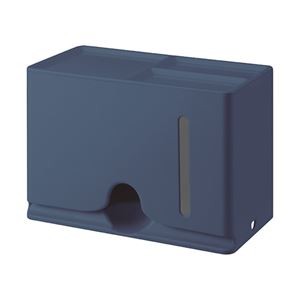 【5個セット】エレコム マスク用抗菌収納ボックス/ネイビー IPM-MKBOXNVX5