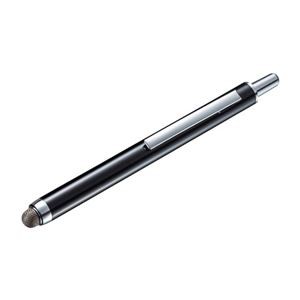 【5個セット】 サンワサプライ 導電繊維タッチペン(ブラック・ノック式) PDA-PEN52BKX5