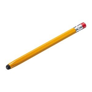 【5個セット】 サンワサプライ シリコンゴムタッチペン(オレンジ・鉛筆型) PDA-PEN53DX5