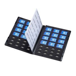 【5個セット】 サンワサプライ DVDトールケース型メモリーカード管理ケース(SDカード/microSDカード用) FC-MMC28SDMX5
