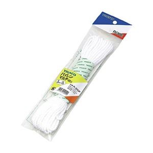 (まとめ) TRUSCO パイレンカラーロープ 3mm×10m 白 R-310PW 1巻 【×5セット】