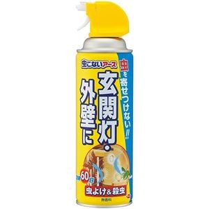 (まとめ) アース製薬 虫こないアース 玄関灯・外壁に 450ml 1本 【×3セット】