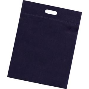 (まとめ) TRUSCO 不織布小判抜き手提げバッグ M ネイビー THKB-M-NV 1パック(10枚) 【×3セット】