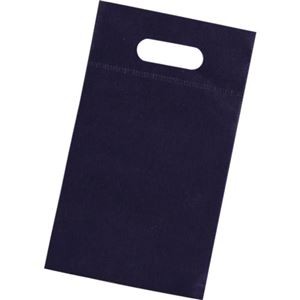 (まとめ) TRUSCO 不織布小判抜き手提げバッグ S ネイビー THKB-S-NV 1パック(10枚) 【×5セット】