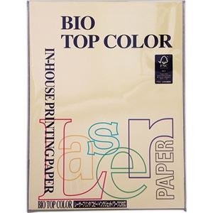 (まとめ) 伊東屋 バイオトップカラー A4 80g カナリーイエロー BT112 1冊(100枚) 【×3セット】
