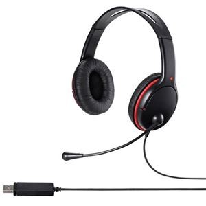 バッファロー 両耳ヘッドバンド式ヘッドセット USB 大型ドライバー搭載 ブラック BSHSHUS300BKZ 1個