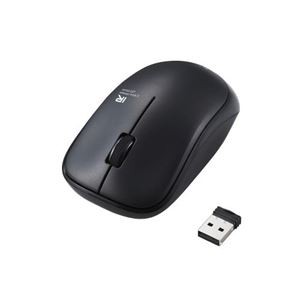 エレコム 抗菌省電力ワイヤレスIRマウス (3ボタン) ブラック M-IR07DRKBK 1個